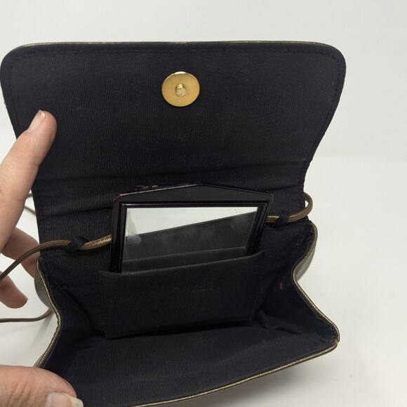 Vintage Susan Gail Original Leather Ornate Gold Detail Crossbody Evening Bag - Picture 9 of 16